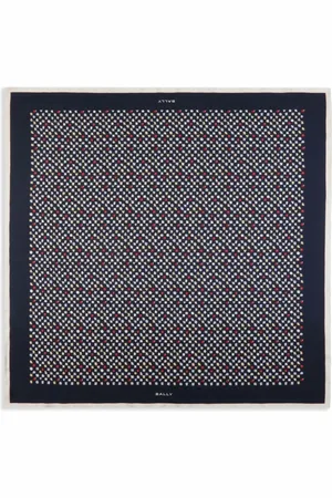 Bally Microflowers silk scarf