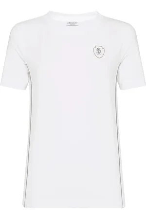 Brunello Cucinelli Logo-patch t-shirt
