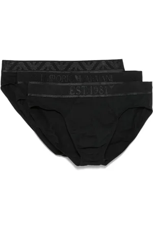 Emporio Armani Logo-waistband briefs (pack of three)