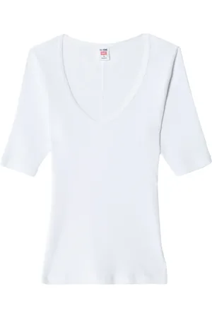 RE/DONE Scoop-neck cotton T-shirt