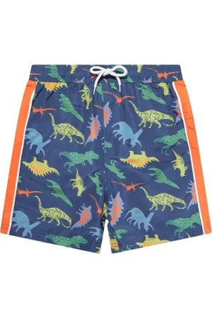 SOLISWIM KIDS Graphic-print swim shorts