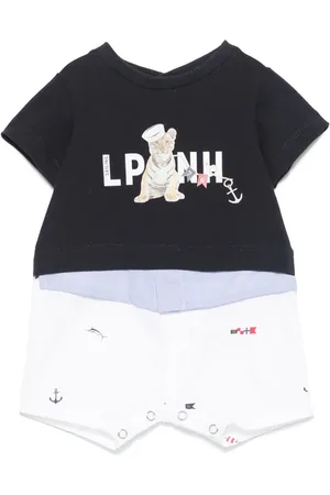 Lapin House Graphic-print romper