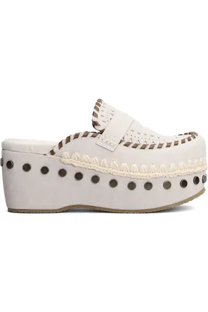 Mou 70mm whipstitch clogs
