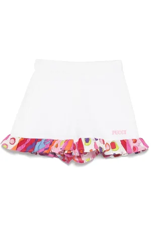 PUCCI Junior Fontane-print shorts