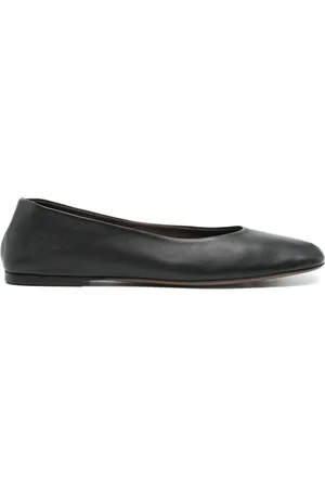 The Row Leather ballet flats