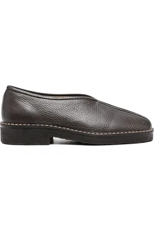 LEMAIRE Piped leather loafers