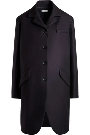 Bally Curved-hem single-breasted coat