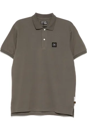 Izzue Logo-patch polo shirt
