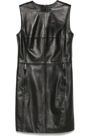 Karl Lagerfeld Leather shift mini dress