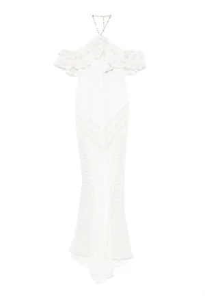 AMEN Lace-embellished maxi dress
