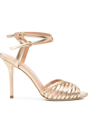 LELLA BALDI 10mm metallic-effect sandals