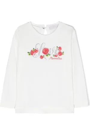 MONNALISA Logo-embellished cotton T-shirt