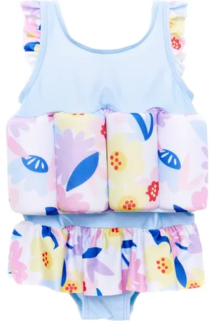 SOLISWIM KIDS Floral-print float suit