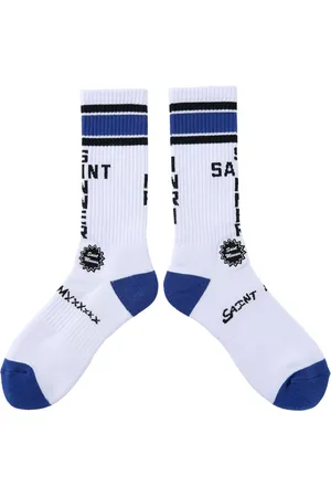 SAINT MXXXXXX Logo-jacquard socks