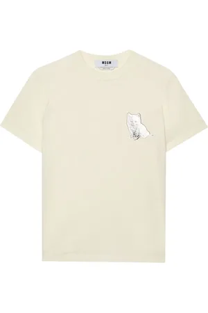 Msgm Graphic-print cotton T-shirt
