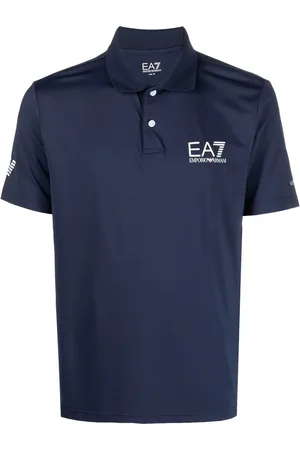 EA7 Logo-print polo shirt
