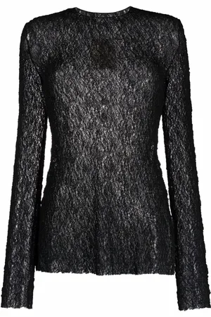 UMA WANG Sheer knitted jumper