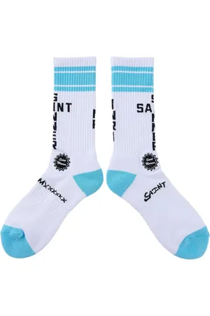 SAINT MXXXXXX Logo-jacquard socks