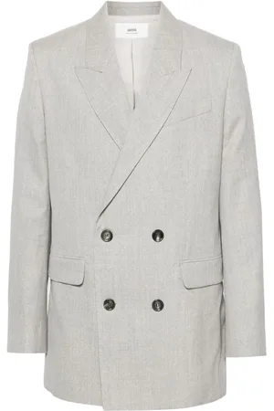 Ami Double-breasted virgin wool blazers