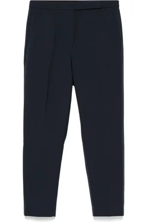 THEORY High-waisted slim cropped trousers