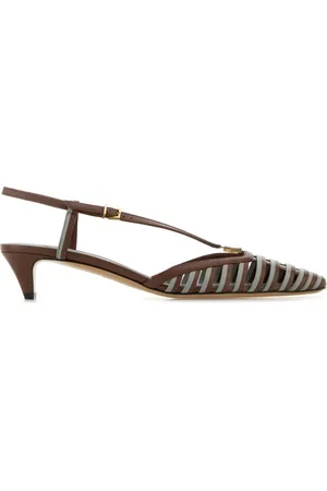 Fendi 40mm FFold slingback pumps