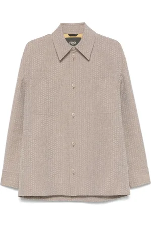 Fendi Jacquard-stitching shirt jacket