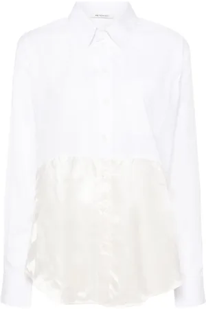 Peter Do Logo-print panelled shirt