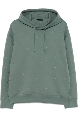 Emporio Armani Embroidered-logo hoodie