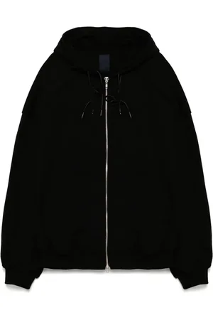 JUUN.J Layered zip-up hoodie