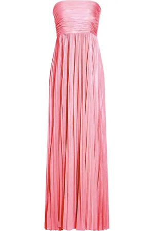 Retrofete Sevyn pleated strapless gown