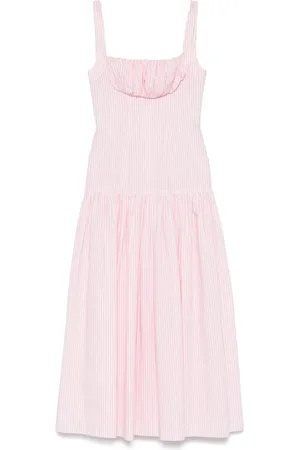 Rowen Rose Gathered-detail maxi dress