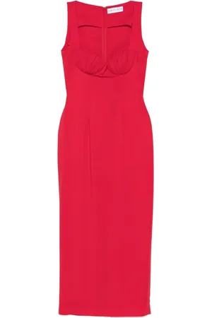 Rowen Rose Gathered-detail maxi dress