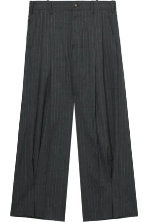 KHOKI Prinstripe-print woll trousers