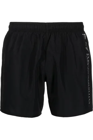 EA7 Logo-print swim shorts