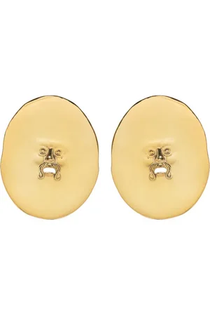 Patou Large face clip-on earrings
