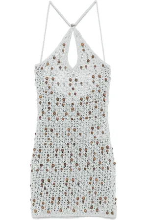 COPERNI Beaaded knitted mini dress