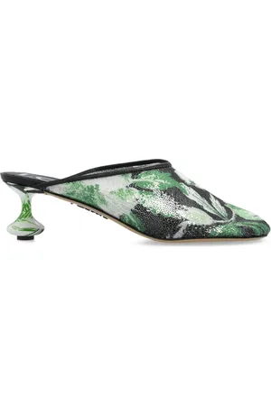 Loewe 45mm floral-print mules