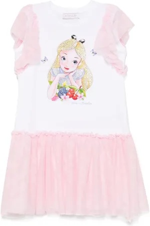 MONNALISA X Disney Alice-print dress