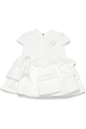 MISS BLUMARINE Crystal-embellished logo dress
