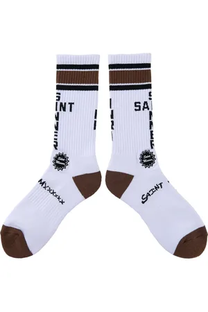 SAINT MXXXXXX Logo-jacquard socks