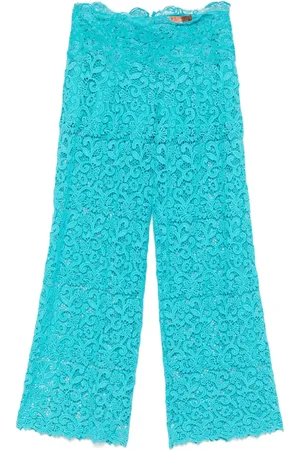 ERMANNO SCERVINO Floral-lace trousers