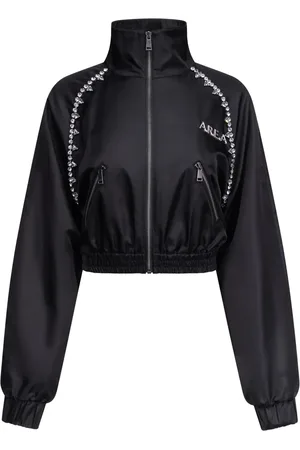AREA Crystal-embellished track jacket