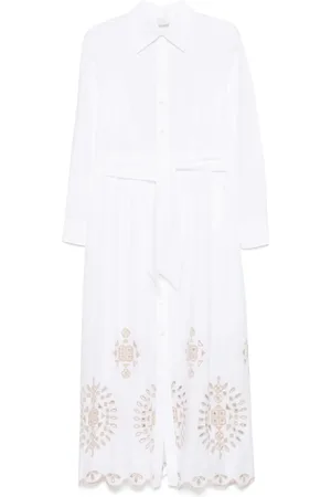 ELEVENTY Embroidered midi dress