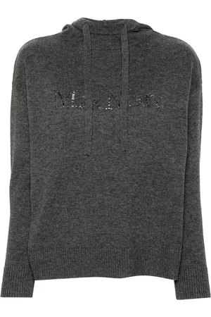 Max Mara Crystal-logo hoodie