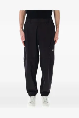 EA7 Logo print track pants