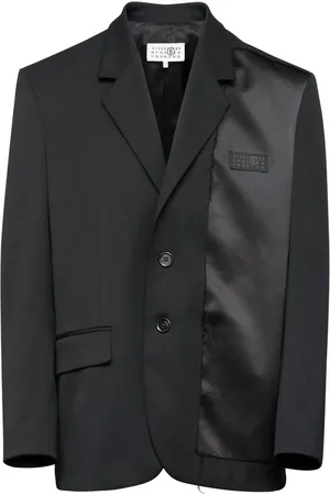 Maison Margiela Logo-patch single-breasted blazer