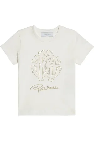 Roberto Cavalli Logo-embroidered T-shirt