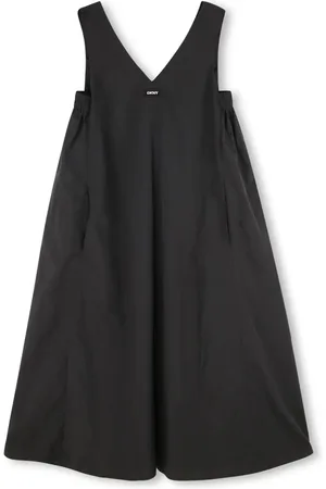 DKNY Logo-appliqu?? midi dress