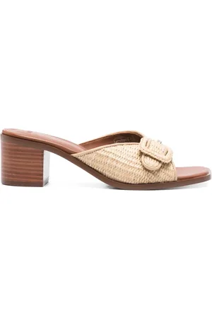 HUGO BOSS 50mm straw sandals