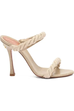 Roberto Cavalli Rope-detail heeled sandals